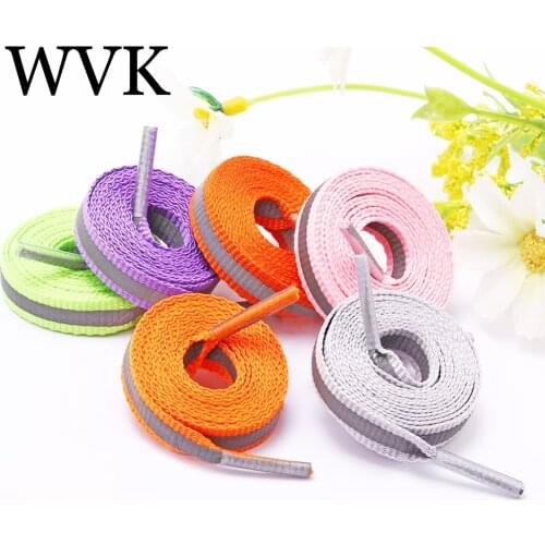 New fashion Reflective Shoelaces Luminous Shoelaces Glow in The Dark Shoe Laces Children Women and Men Off White Shoelace