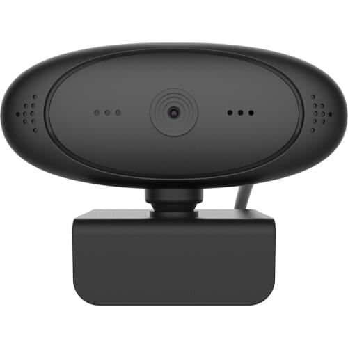 Full HD 1080P USB driver-free webcam, built-in noise reduction microphone, 360°rotating computer camera