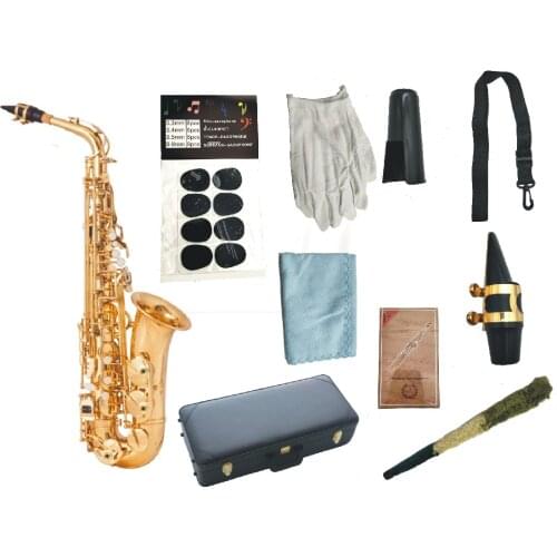 High Quality Alto JUPITER JAS-769 Eb Tune Lacquer Gold Professional Musical Instrument With Case Mouthpiece Free Shipping