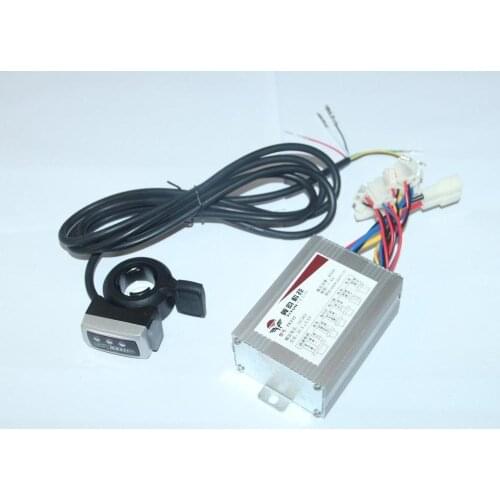 36V 500W Motor Brushed Controller Speed Control box+Thumb Twist Throttle for Electric bike scooter