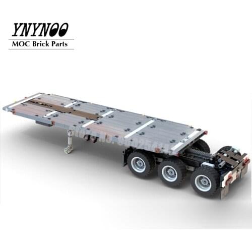 536 Pcs Lead Side Wall Semitrailer DIY Retrofit kit for High-Tech Mark Truck 42078 MOC Building Blocks Bricks DIY Toys Gifts