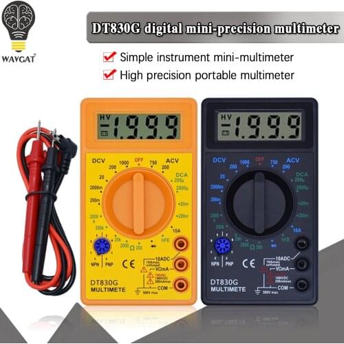 WAVGAT DT-830B Digital Voltmeter Ohmmeter Ammeter Multimeter Handheld Tester DT830B AC DC 750/1000V Amp Volt Ohm home tester