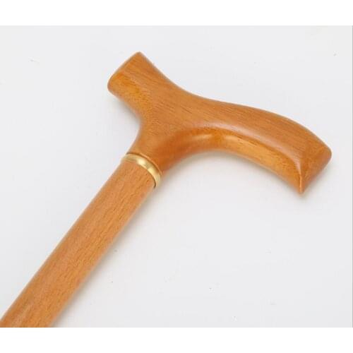 Round head wood mahogany cane old rosewood wood stick slip Walker stick of civilization Straight handle halloween