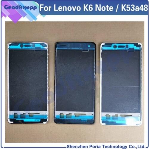 For Lenovo K6 Note K6Note K53a48 Front Frame Middle Frame Front Frame Sim Tray Holder SIM Card Tray Repair Parts