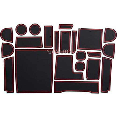 Door Slot Mat for Honda AVANCIER Gate Groove Cushion Car Door Rubber Cup Holder Mats Anti-slip Carpets Position
