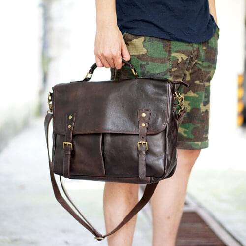 HANSOMFY Men's Leather Bags