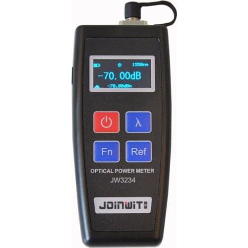 JW3234 Fiber Optical Power Meter Tester Fiber Optic Power Meter OLED Screen 6 Calibrated Wavelengths