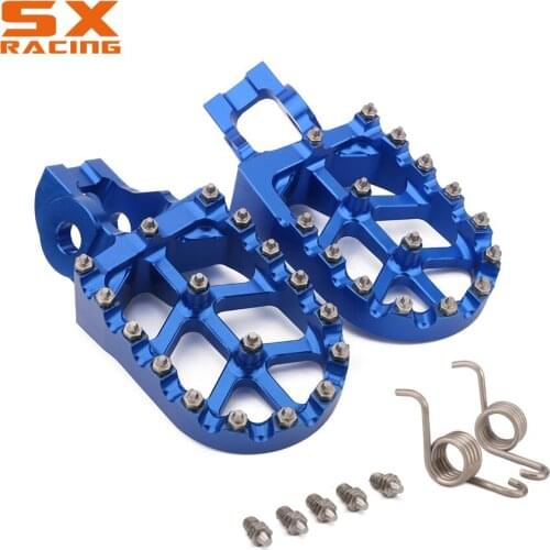 Aluminum Foot Pegs Footpeg Pedals Rest For HUSQVARNA TC125 FC 250-450 16 17 TC250 TE FE 150-501 TX125 TX FX 300-450 2017 2018
