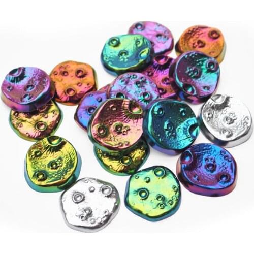 Round Moon Planet Cosmic Stony Meteorite Pendant Resin Mold Jewelry Making Tools W0YA