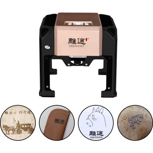 Small Laser Engraving Machine 8 * 8CM Miniature Marking Machine Wood Leather Lettering Coding Machine Pinpoint One-click Offline