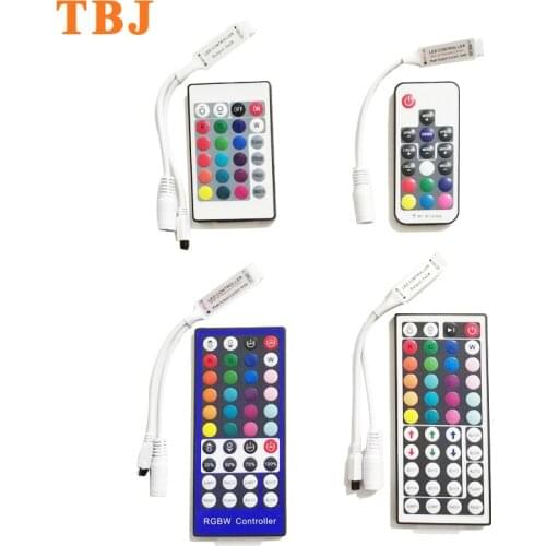 17/24/40/44 Key Mini IR RF Remote Controller Dimmer for RGB RGBW LED Strip Light