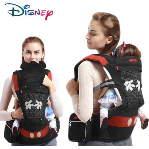 Disney Multifunctional Front Stool Baby Carrier Strap Ergonomic Baby Carrier Backpack Mickey Breathable Detachable Kangaroo Baby