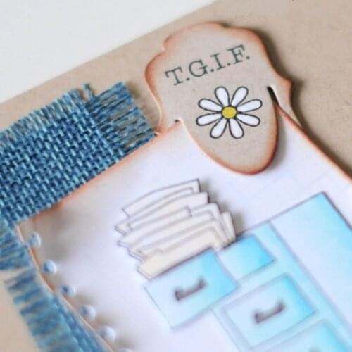 6pcs/Set Clips Metal Cutting Dies Stencil for DIY Scrapbooking Photo Album Embossing Paper Cards Decorative Crafts Die Cuts