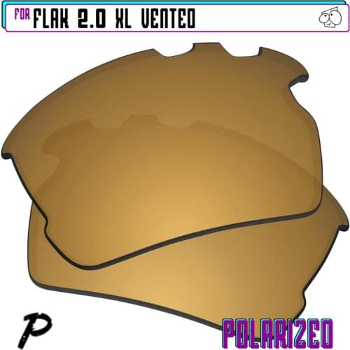 EZReplace Polarized Replacement Lenses for - Oakley Flak 2.0 XL Vented Sunglasses - Gunmetal P
