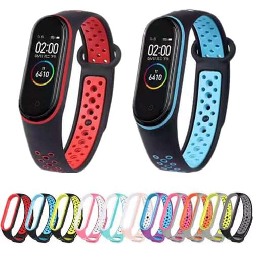 For Mi Band 6 5 4 strap sport Silicone watch wrist Bracelet miband 6 5 accessories bracelet smart strap for Xiaomi mi band 3 4 5