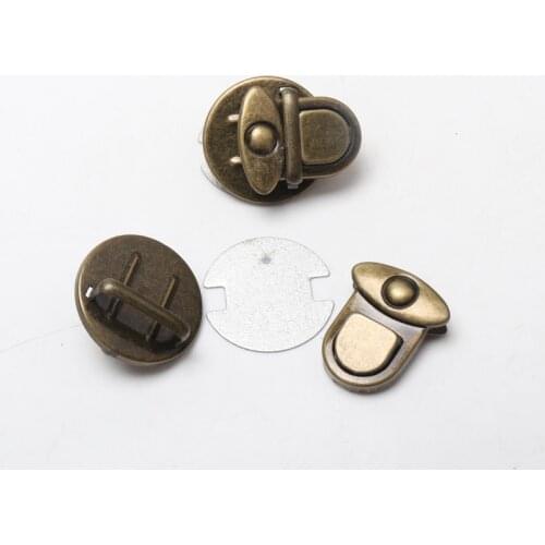 DIY 2 Sets/pack Metal Hook Box Latches Clasp Box Lock Purse Lock Silver Tone / bronze tone white 26 designs