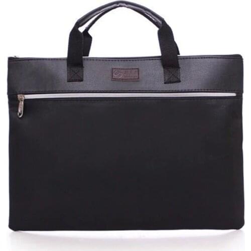 2019 A4 bag for Office Man Woman Oxford Cloth Briefcase Business Men Ladies Portable Zipper File Bag Double Deck Data Package