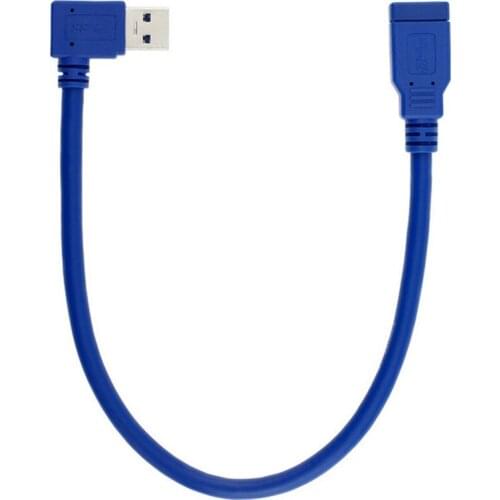 USB 3.0 Right Angle Male to Female Extension Cable for Apple Pro Macbook Retina Series, Computer Tablet PC TV DVD Player