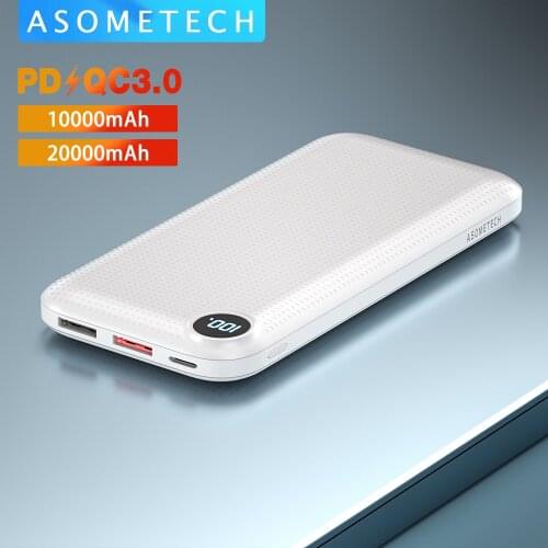 Powerbank 20000 mAh Portable Charger QC PD Quick Charge 3.0 Power Bank 10000mAh External Battery Poverbank For iPhone Xiaomi Mi
