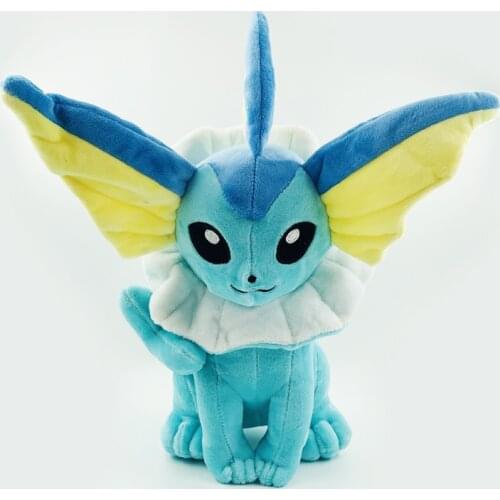 30cm Japan Anime Pokemon Shiny Vaporeon Plush Figure Toys Soft Stuffed Dolls Kids Birthday Gift