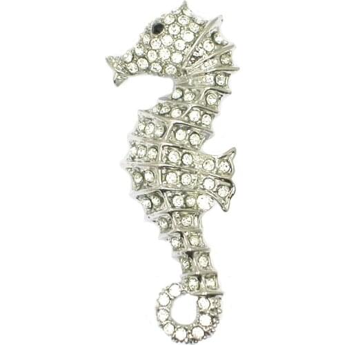 Seahorse Brooches Rhinestone Fashion Webbing party prom pin Women Jewelry Brooch Pins Suits Dress Hat gift