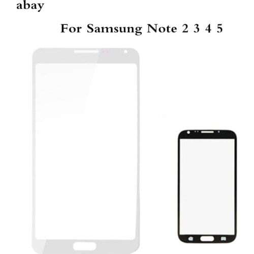 High Quality Outer Front Glass Lens For Samsung Galaxy Note 2 3 4 5 N7100 N9200 N9100 N9000 LCD Display Screen Replacement Parts