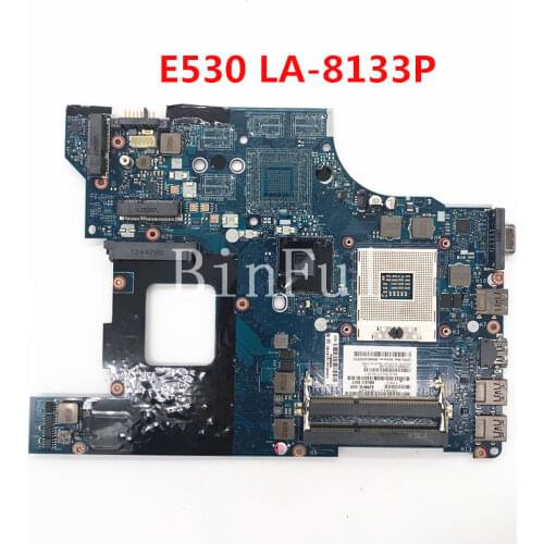 High quality For E530 Laptop motherboard QILE2 LA-8133P HM77 DDR3 100% full Tested