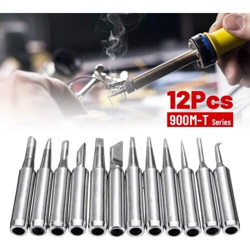 12Pcs/Set Electric Replaceable Soldering Iron Tips 900M-T Series For Hakko Soldering Rework Station High Quality