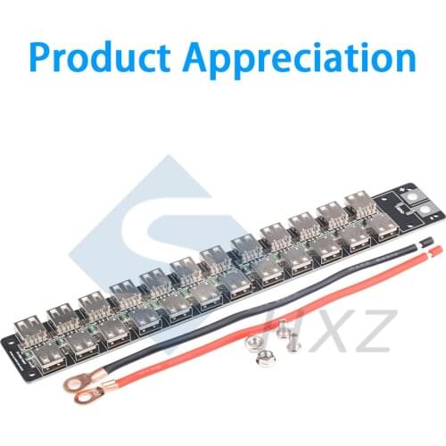 24-Port USB Charger Socket Factory Mobile Game Studio Centralized Power Supply Plugboard 240W