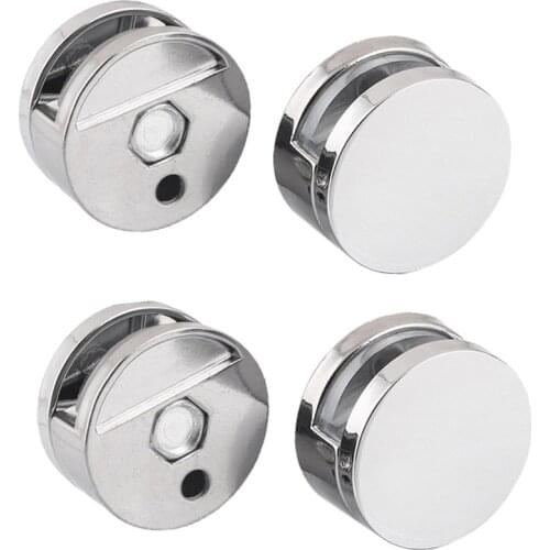 4 Pcs Glass Clamp Bathroom Mirror Clips Zinc Alloy Glass Clip Shelf Support Brackets Holder JDH99