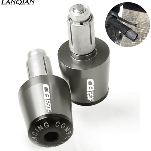 7/8" 22mm Handlebar Gear Balanced Plug Slider Handle Bar Cap Cover For Honda CBR650F CB650F CB 650F 650 F 2014 2015 2016