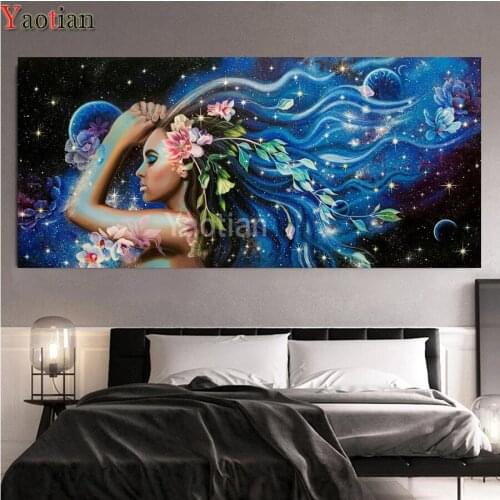 Large Full square/Round 5D Diy Diamond Painting Beauty flower dream planet landscape Embroidery Mosaic Picture Of Rhinestones