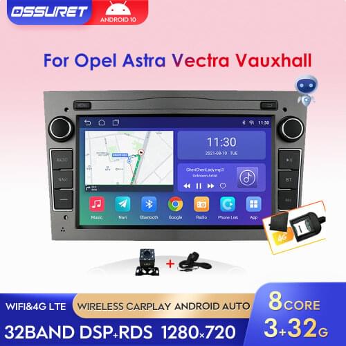 Quad Core Android 10 Car Radio GPS Stereo Player For OPEL Vauxhall Astra H Vectra Antara Zafira Corsa Vivaro Meriva Signum Combo