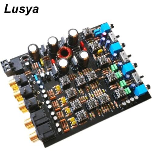 OPA2604AU Car Audio Power Amplifier Car Use Preamplifier 4 in 6 out Prestage Speaker DC12V-14.5V T1548