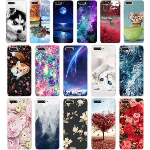 B For Huawei Honor 7A 5.7"inch AUM-L29 Case Soft Silicon TPU Phone Back cover 360 Protective Case For Huawei Honor7A case