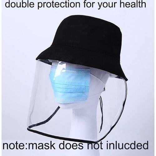 Black Anti-foam Windproof Fisherman Hat Protective Hat Cover Protection Cap Summer Adjustable Size Fisherman Hat