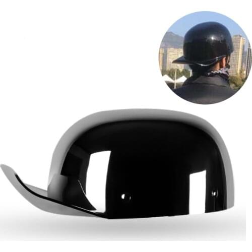 Black Motorbike Helmets Retro Half Helmet Lightweight Open-Face Helmets for Street Bike Motorbike Scooter