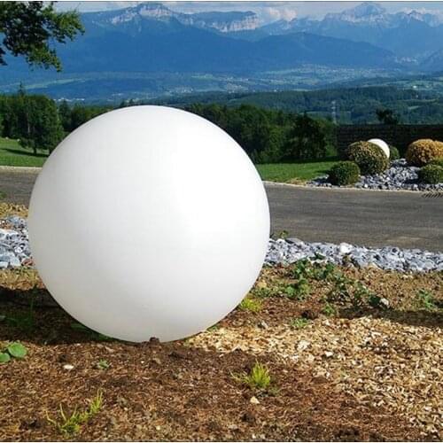 Diameter 25-60cm White PE Plastic Decoration Ball Shell Case Indoor Outdoor for Home/Hotel/Garden/Siwmming Pool Free Shipping
