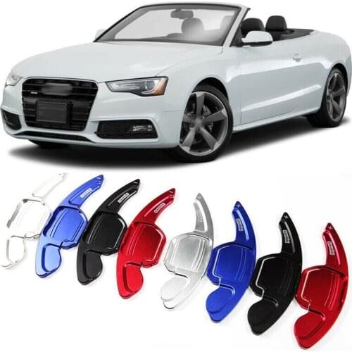 Savanini Alloy Add-On Steering Wheel DSG Paddle Shifters Extension For Audi A5 2009-2016