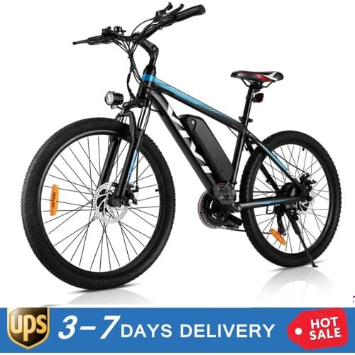 Electric 350W 36V Mountain Bike 21 Speed Shifter 26inch E-Bike Disc Brake 10.4Ah Lithium Ion Battery