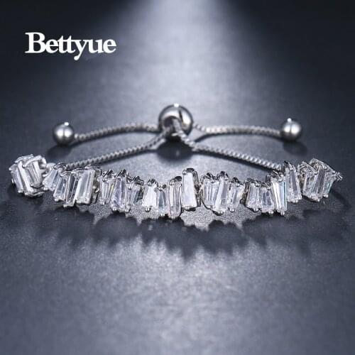 Bettyue Brand Charm Hot Sale Wholesale AAA Cubic Zircon Three Colors Jewelry Bracelets For Woman Wedding Party Gifts