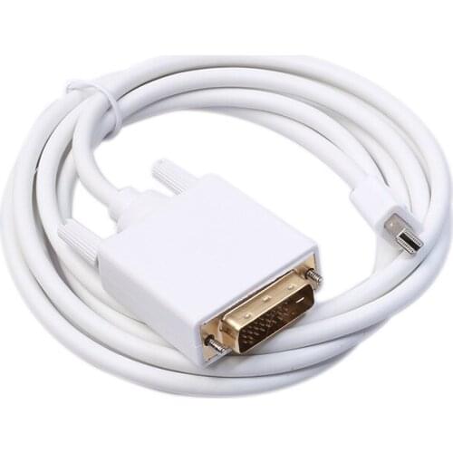 Mini Dp To Dvi Cable Thunderbolt Mini Display Port To DVI Male Converter Cable 6ft / 1.8M for Apple Macbook Pro Air