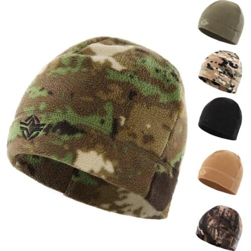 2020 Unisex Outdoor Fleece Hats Camping Hiking Caps Ski Windproof Winter Warm Hat Fishing Cycling Hunting Military Tactical Cap