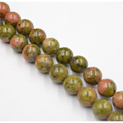Natural Stone Unakite Round Beads Wholesale Loose Beads for Jewelry Making Accessorie 4-12mm DIY Free Shipping