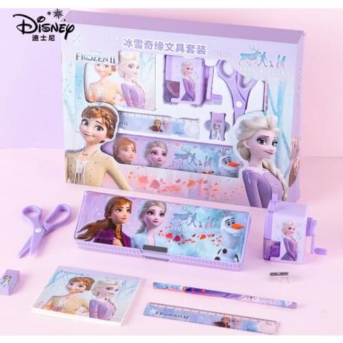 Disney Frozen Elsa Princess Stationery Set Elementary School Stationery School Supplies Christmas Gifts Kawaii office supplies