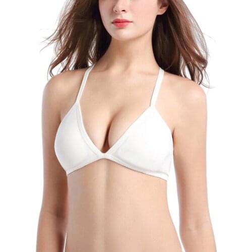 New Women ladys Back cross-belt sport bra Training Double Back Strap Top Push up vest bra