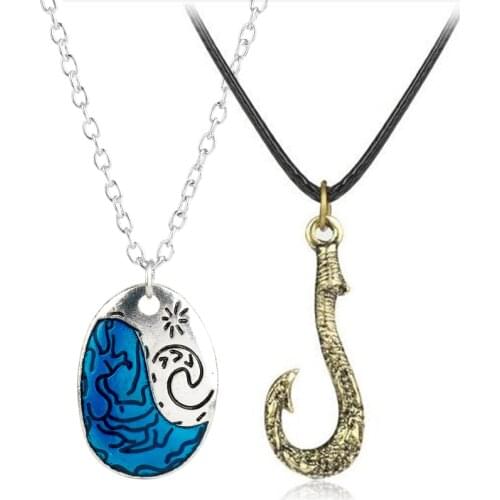 Shell Necklace Women Choker Men Fish Hook Pendants Necklaces Fashion Jewelry Leather Rope Link Chain Charm Necklace