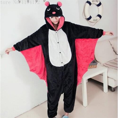 Bat Anime Adult Onesies Pyjamas Cartoon Animal Costume Pajamas Adult Onesies Sleepwear Halloween Kigurumi