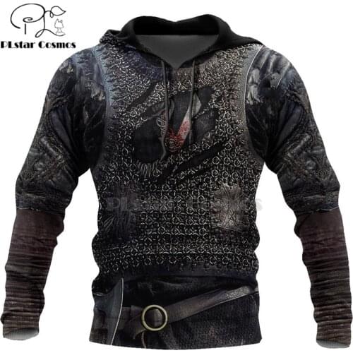 PLstar Cosmos Viking Warrior Tattoo New Fashion Tracksuit casual 3D Print Zipper/Hoodie/Sweatshirt/Jacket/Mens Women style-56