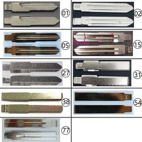 Remote #02 #31B #15 Key Blade Car key embryo For Kia Toyota Right Left Blade Car Key Embryo No.15 replacing the key head